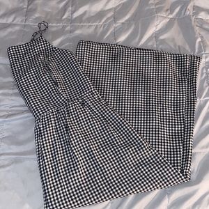 Gingham print dress